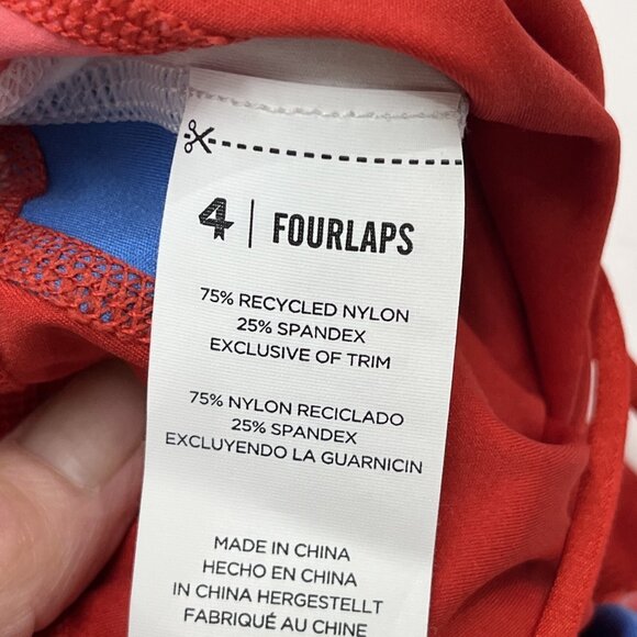 FourLaps Elevate Jumpsuit Womens L Crimson Red Athletic Fit Moisture Wicking Gym - Picture 13 of 16